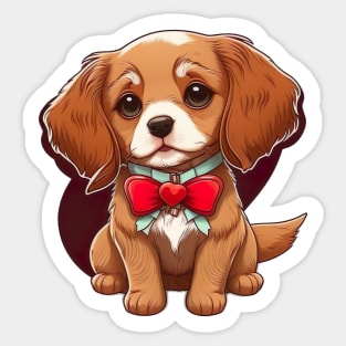 valentines gift puppy Sticker